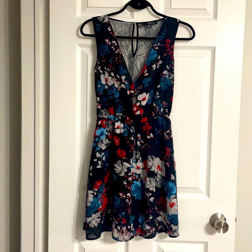 Floral Dress With Lace